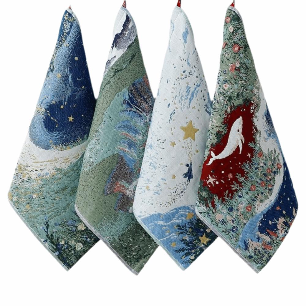 4 Layer Cotton Gauze Kitchen Towel Quick Dry Tea Towel New Large Hand Towel Children Kids