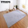 Simple Coral Fleece Carpet Living Room Bedroom Carpet Solid Color Plush Sofa Coffee Table Floor Mat Soundproof Moisture-proof Carpet Area Rug Cushion