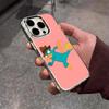 Чехол для телефона P-Perry Утконос Для IPhone 17 Air 16 E 15 14 13 12 11 Plus Pro Max Гальванизированный Прозрачный Мягкий Корпус