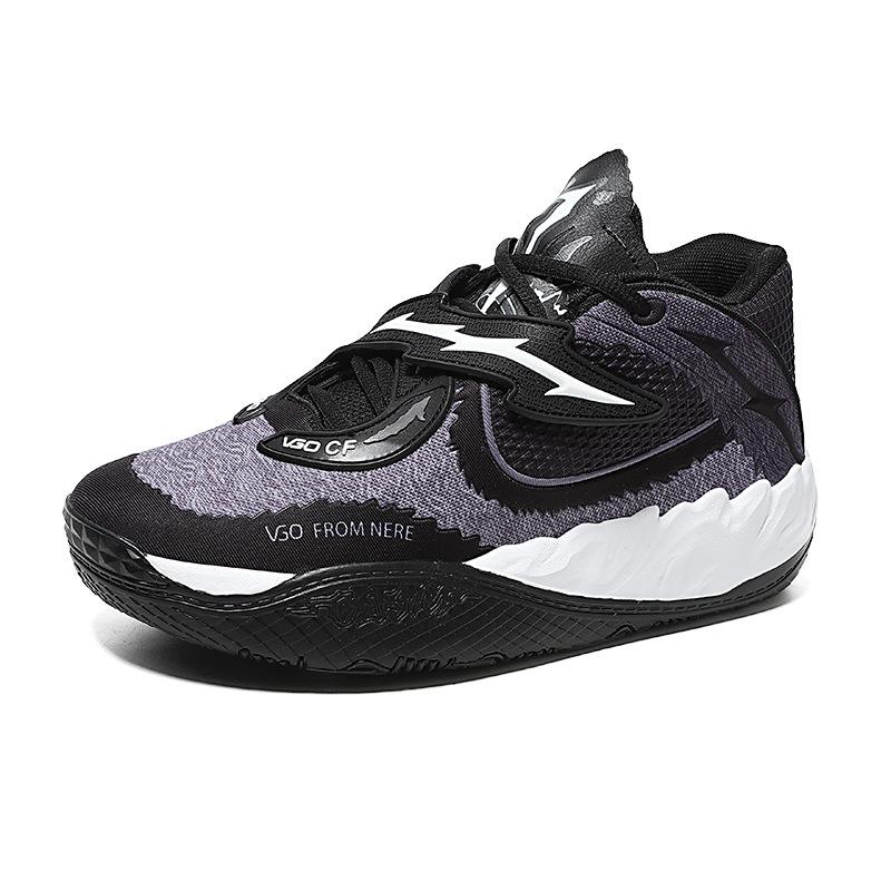 752 men's and women's shoes basketball shoes spring, autumn and winter medium and low-top Velcro mesh surface mandarin duck color couple training snea