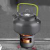 Compact Camping Kettle Aluminum Alloy Outdoor Teapot Durable Coffee Pot  Picnic Outings