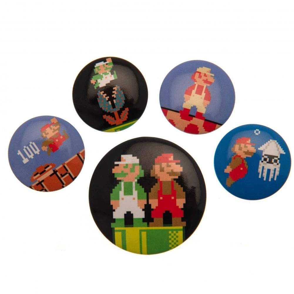 Super Mario Badge Set (Pack of 5)