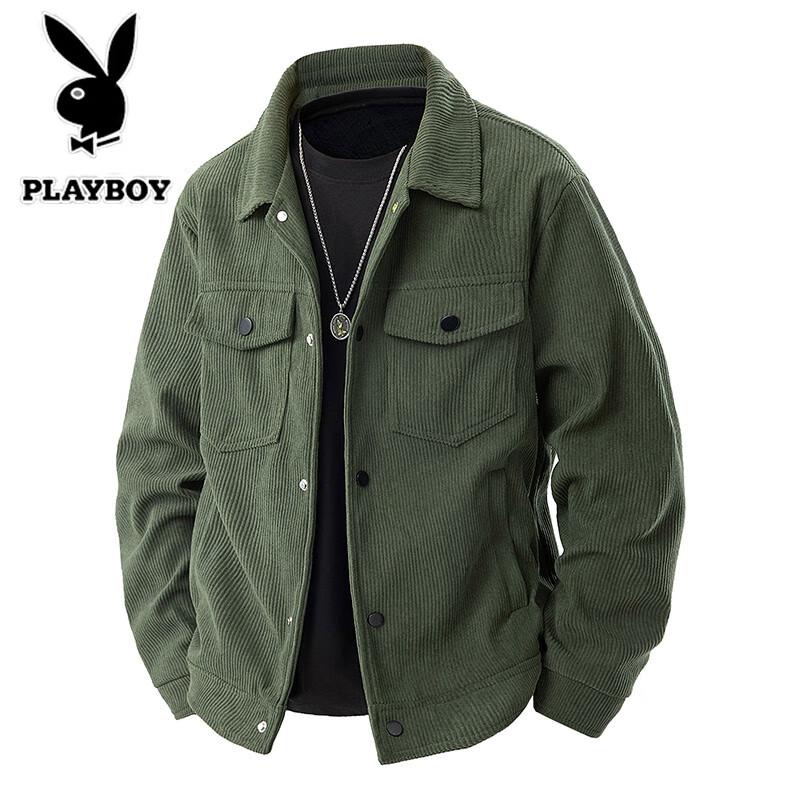 PLAYBOY Мужская вельветовая повседневная куртка