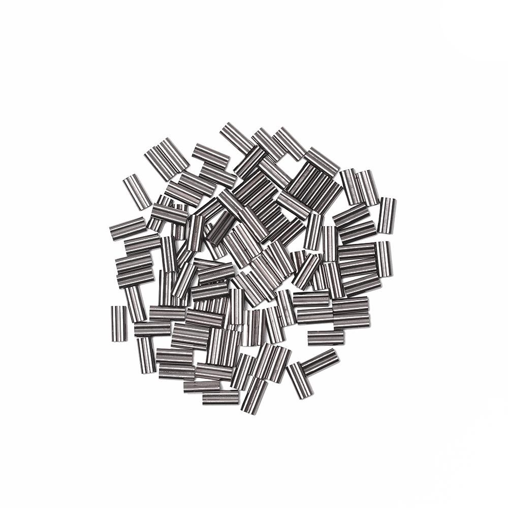 Durable Oval Connector Stainless Steel Fishing Wire Tube Line Crimping Sleeves Double Copper Tube