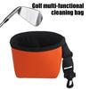 Сумка для чистки клюшек и мячей для гольфа, водонепроницаемая сумка для чистки мячей для гольфа изнутри и сухая снаружи, мойка для принадлежностей для гольфа