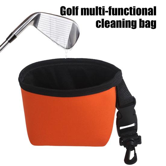 Сумка для чистки клюшек и мячей для гольфа, водонепроницаемая сумка для чистки мячей для гольфа изнутри и сухая снаружи, мойка для принадлежностей для гольфа