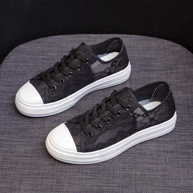 Дышащая женская парусиновая обувь. Модные парные рыбацкие туфли. Туфли с кружевной сеткой. Легкие туфли с нишевым дизайном. Парные туфли на плоской подошве в стиле Ins.