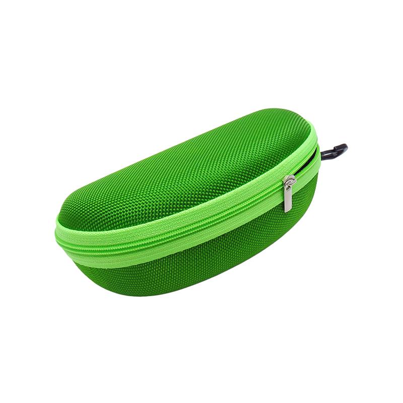 Портативный чехол для очков Eva с карабином, цветные жесткие чехлы для солнцезащитных очков, защитная коробка для очков на молнии, аксессуары для очков
