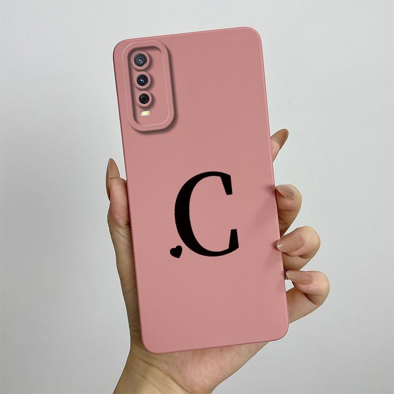 Чехол для vivo Y20 vivo Y20s Y20I Y20SG Y20G Чехол для телефона Vivo V2029 V2027 V2032 Чехол Роскошные буквы Квадратный Ударопрочный Задняя крышка