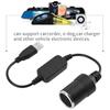5V To 12V Car Cigarette Lighter USB Socket Adapter GPS Socket Power Bank Light Male Wire Controller To Auto Interior Accessories