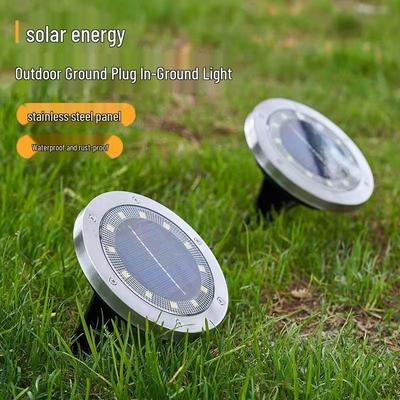 Солнечный светодиодный грунтовый светильник для фонтанов, газонов и вилл