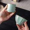 Небесно-голубая фарфоровая чашка мастера Гунфу для чая - Персональный набор для дегустации чая