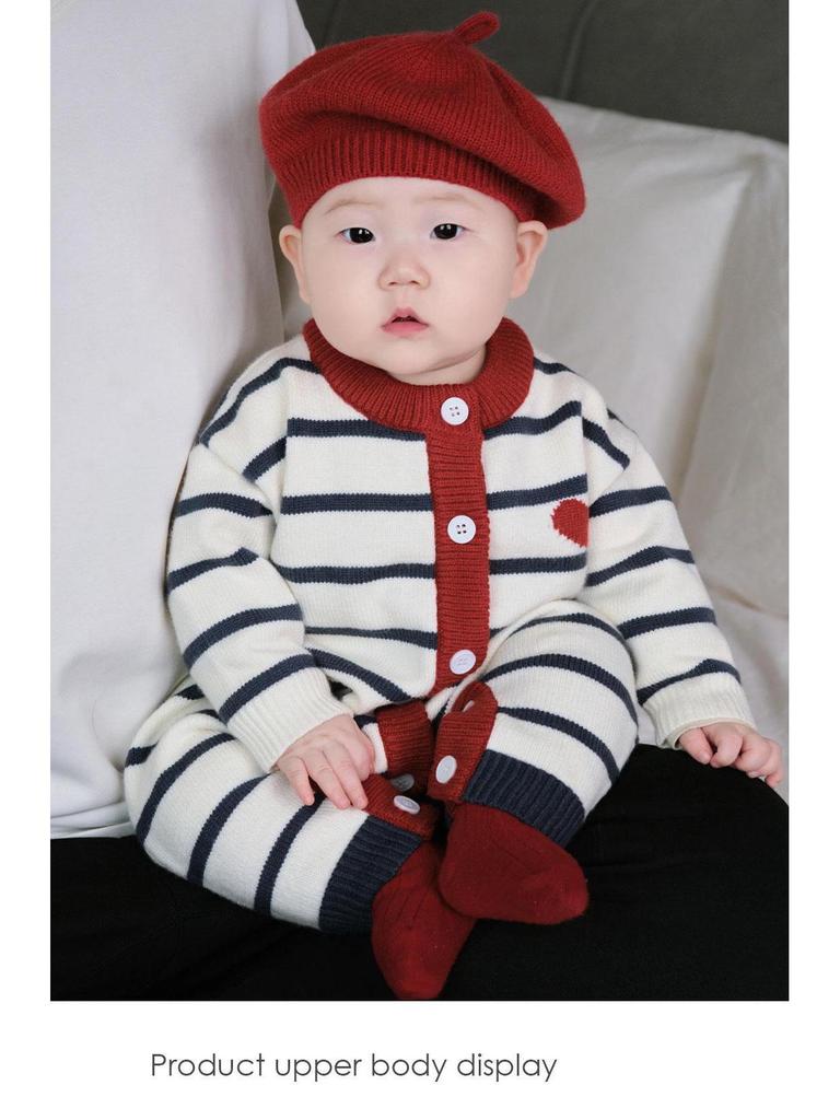 Осенний семейный свитерный набор 2025: Универсальный комбинезон для мамы-сына/дочери и малыша