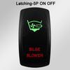 Waterproof LED Rocker Switch for Boat RV Truck | Green/Red Light 12V/24V ON-OFF/ON-OFF-ON for Exhaust Heat AC Lights