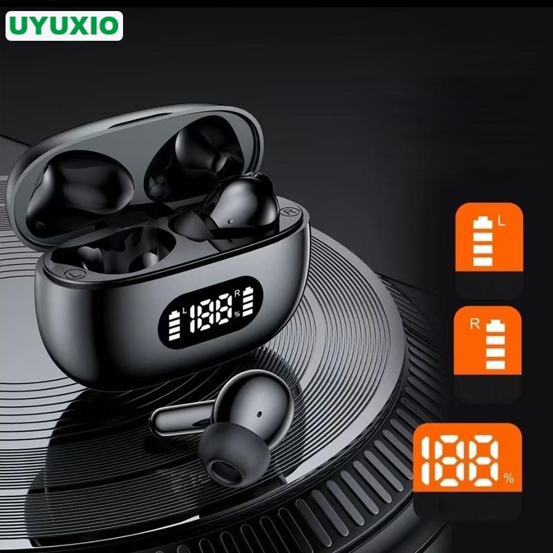 UYUXIO TWS Wireless Earbuds Clear Calls BT 5.4 Headphones with 48H Play Time HiFi Stereo Ear Buds IP7 Waterproof for Phones