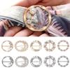 4Pcs Fashion Jewelry Silk Clasp Clips Brooch Shawl Buckle Scarf Ring Waist Buckle Scarf Buckle