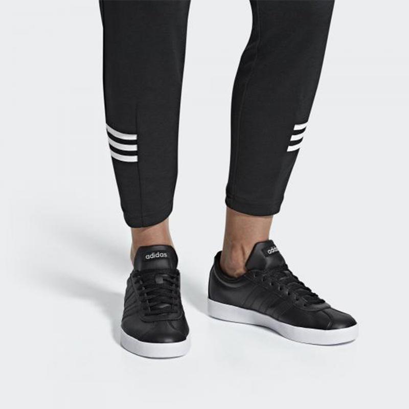 (WMNS) adidas VL Court 2.0 'Black' Women's B42315