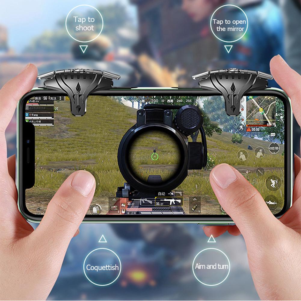 F01 1 пара пластиковых триггеров для PUBG Mobile, геймпад-контроллер для телефонных игр, игровой шутер