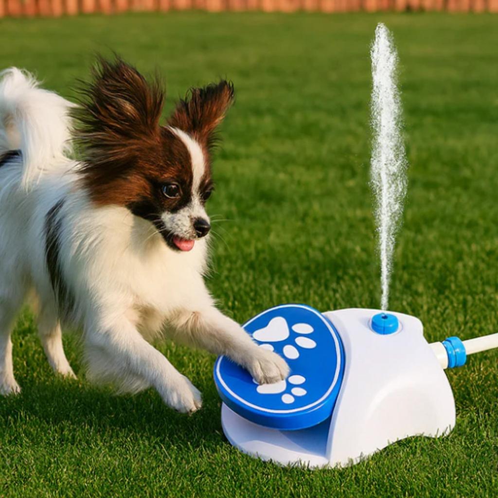 Outdoor Dog Waterer, Foot Operated Dog Waterer, Dog Drinking Nozzle, Easy To Activate Drinking, Includes Connecting Hose For Dog Hydration