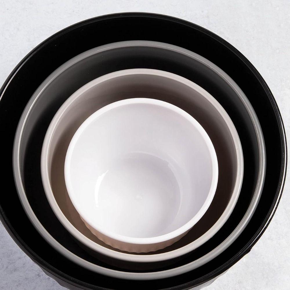 4 pieces/set Food Grade Salad Bowl Stacking Refrigerator Preservation Box Portable Crisper Outdoor