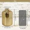 Металлическая ваза для цветов, Metal Flower Vase (Modern, Golden),  Behoma