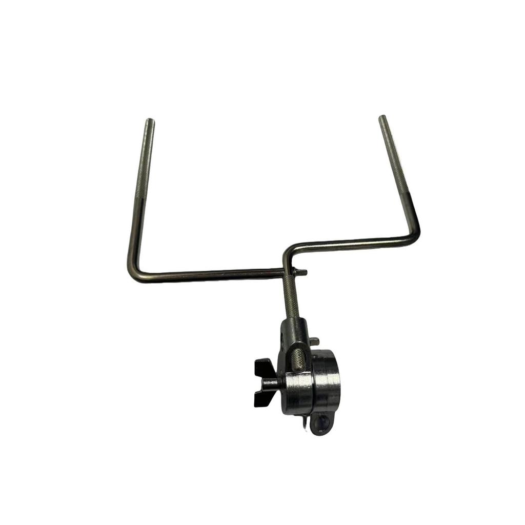 Universal Half-Quick Lock Rotating Cymbal Stand Extension with Angled Rod for Cowbell and Water Cymbal Mounting
