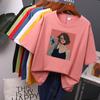 Kawaii графические печатные футболки женские летние большие размеры Harajuku хлопковые футболки оверсайз повседневные с короткими рукавами женский топ
