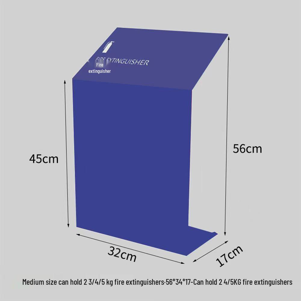 Fire Extinguisher Rack with Storage and Safety Cover for Dry Powder