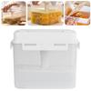 4L Pickle Kimchi Containers Press Plate Leakproof Airtight PP Storage Container with Handle
