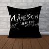 Band MManeskin Pillow Case For Car Sofa Decorative Home Doublesided Print Plush Square Throw Pillow Cushion Cover