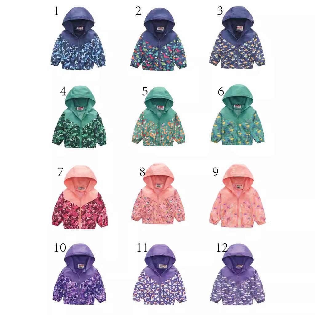 Детская одежда для мальчиков и девочек, детская одежда для маленьких детей, модная, с принтом, повседневная куртка с капюшоном на молнии, куртка