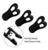 24-Piece Multi-Functional Clothes Clips Finger-Style Children's Clothes Clips Clip-On Plastic Hangers Pants Hanger Clips