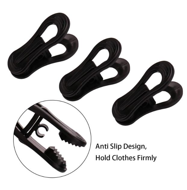 24-Piece Multi-Functional Clothes Clips Finger-Style Children's Clothes Clips Clip-On Plastic Hangers Pants Hanger Clips