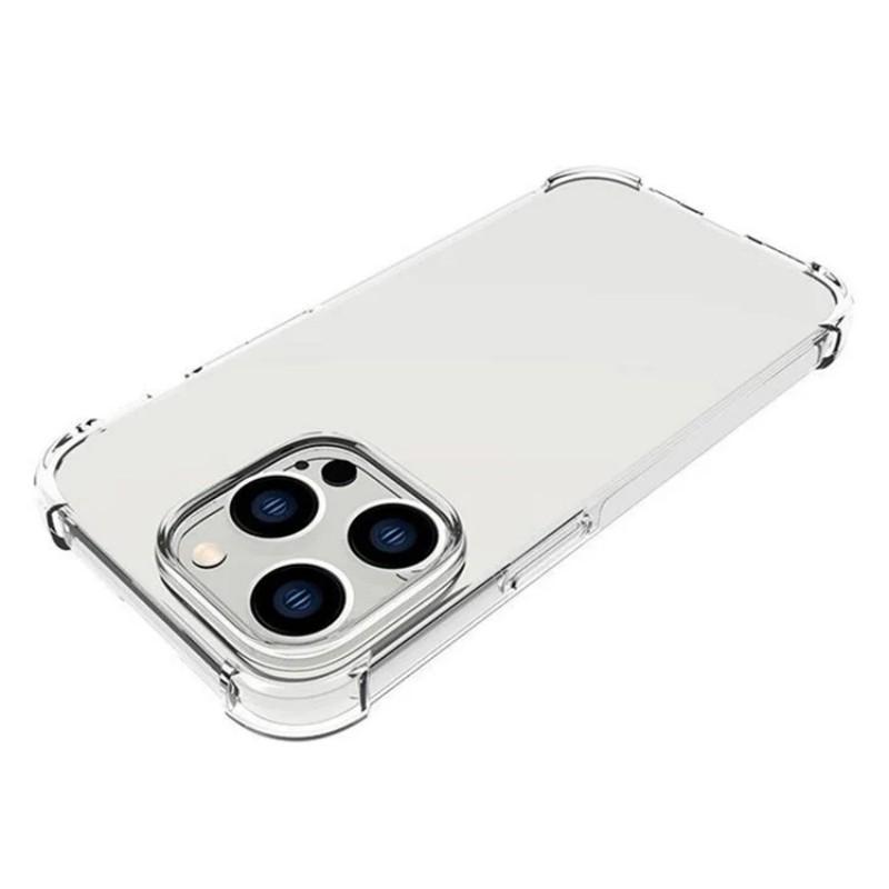 For iPhone 13 Pro 6.1 Inch Back Cover WANLONFENG TM Series 2.0mm Clear TPU Phone Case (Big Lens Hole)