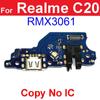 USB-плата для зарядки Realme C20 C21 C21Y C25 C25Y C25S C35 USB-разъем для зарядного устройства, разъем для гибкого кабеля, порт, детали