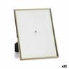 Photo Frame Golden Crystal Steel (15.5 X 28 X 22.9 Cm) (12 Units)
