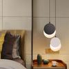Modern Moon Shadow LED Pendant Lights Bedside Table Dining Kitchen Hanging Lamps Bedroom Bedside Small Chandelier