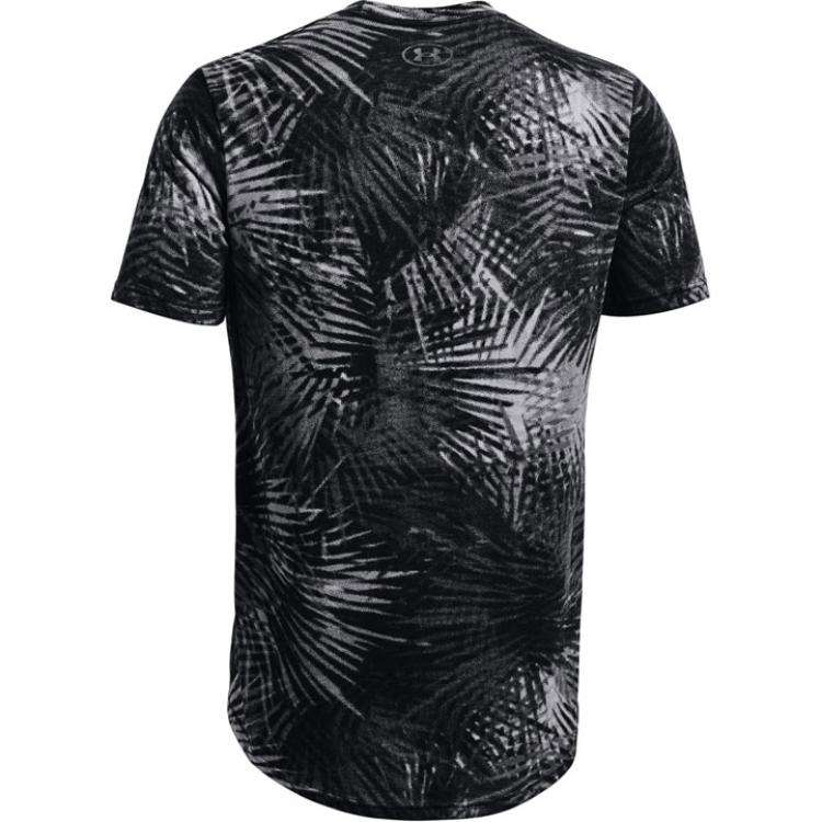 Under Armour T Shirts Men's Black Crew Neck Moderate Straight Fit 1370517-001
