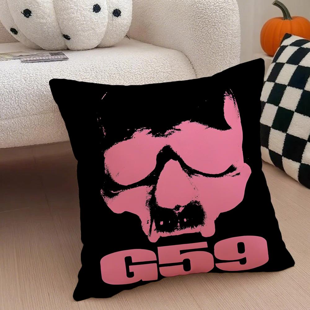 HipHop Underground SSuicideboys G59 Cushion Cover Throw Pillow Cover Hidden Button Durable Polyester Chair Cushion