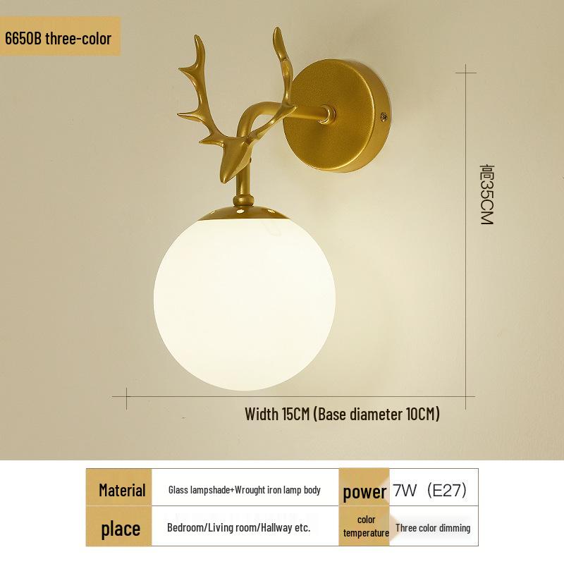 2025 Современный теплый настенный светильник для спальни, гостиной, столовой и лестницы