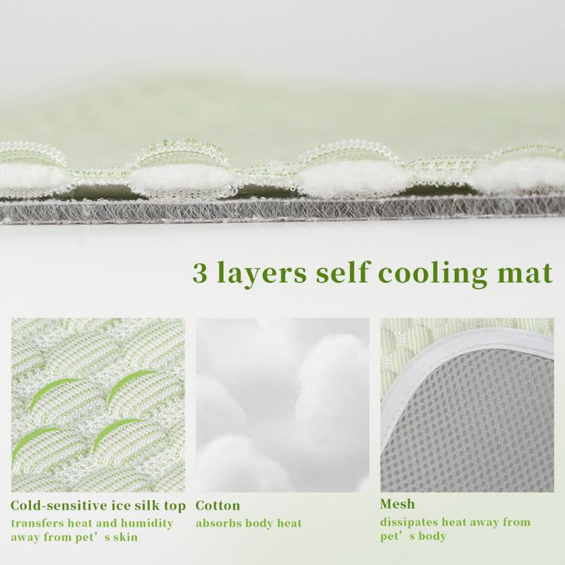 Охлаждающий коврик для кровати для домашних животных, летний коврик для щенка, быстрый сон, ледяной шелковый коврик, матрас, коврик для собаки и кошки