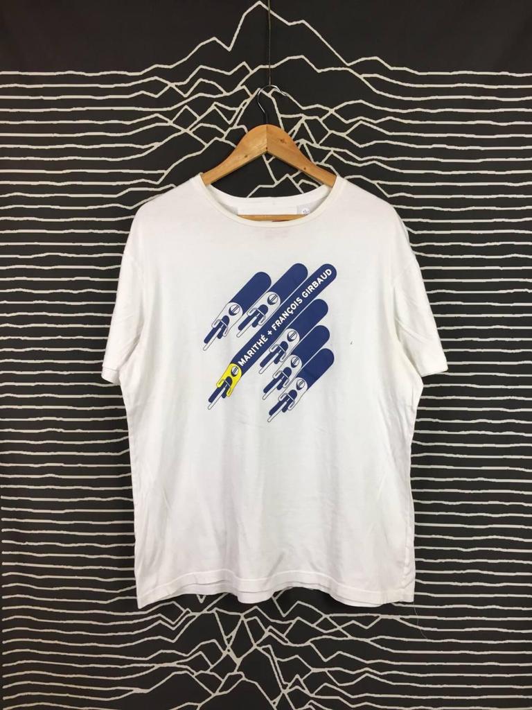 Vtg Le Jean De Marithe Francois Girbaud Spell Out Logo Tee Size XL