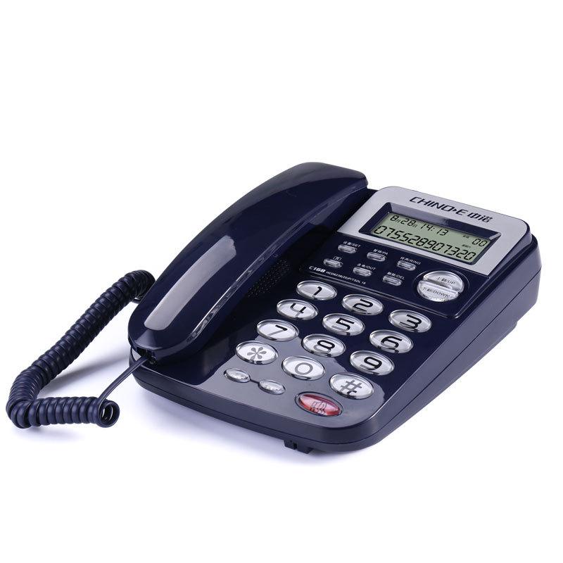Проводной стационарный телефон Zhongnuo C168 с двумя интерфейсами и АОН, не требующий батареи, для дома или офиса
