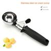Stainless Steel Ice Cream Scoop Black Pink Ball Scooper New Kitchen Tools