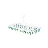 CB Japan Laundry Drying Hanger, Green X Blue, Resin Frame, 40 Pinch, Catch Hook Type, Kogure