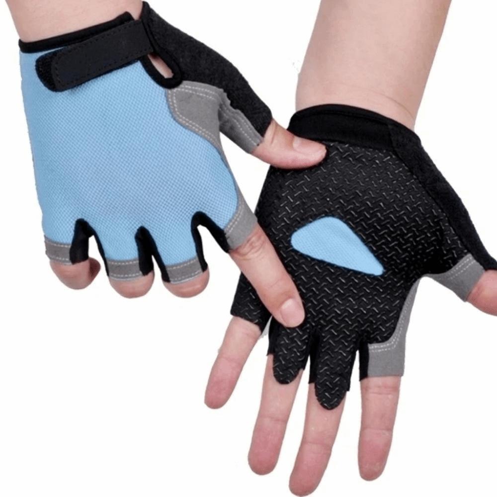 Fingerless Women Men Cycling Gloves Breathable Bicycle Accessories Hiking Camping