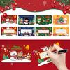 20/40/80 шт. Рождественские скретч-карты Xmas Holiday Scratch Cards Для малого бизнеса, ресторана, учителя, праздничного розыгрыша, поставщик