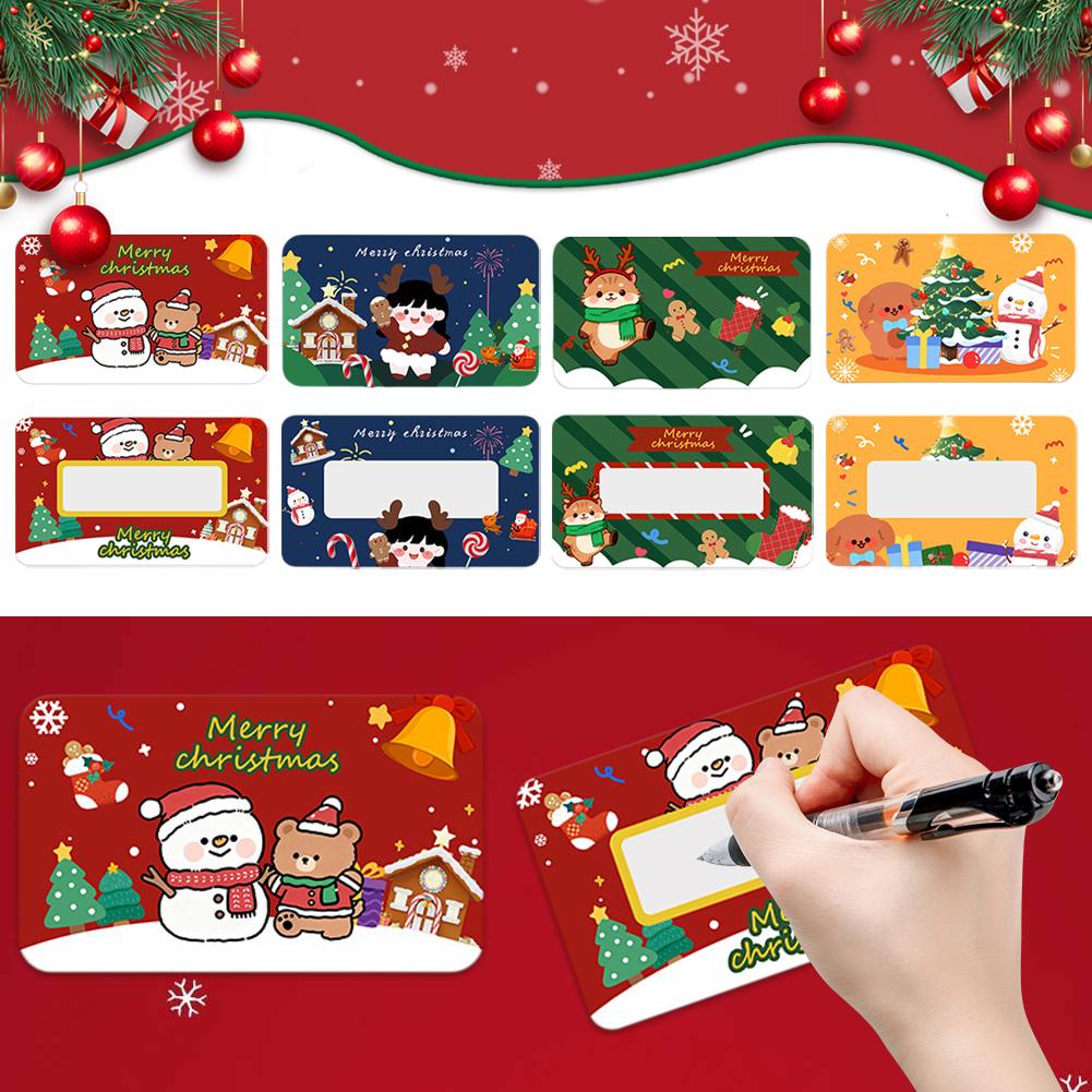 20/40/80 шт. Рождественские скретч-карты Xmas Holiday Scratch Cards Для малого бизнеса, ресторана, учителя, праздничного розыгрыша, поставщик