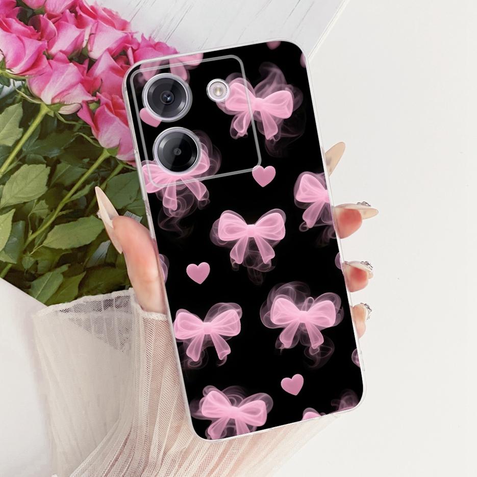 For Xiaomi Poco M7 Pro 5G Case Luxury Butterfly Tree Painted Cover Soft Silicone Phone Csae For Xiaomi Poco M7 Pro M7Pro 5G Bags