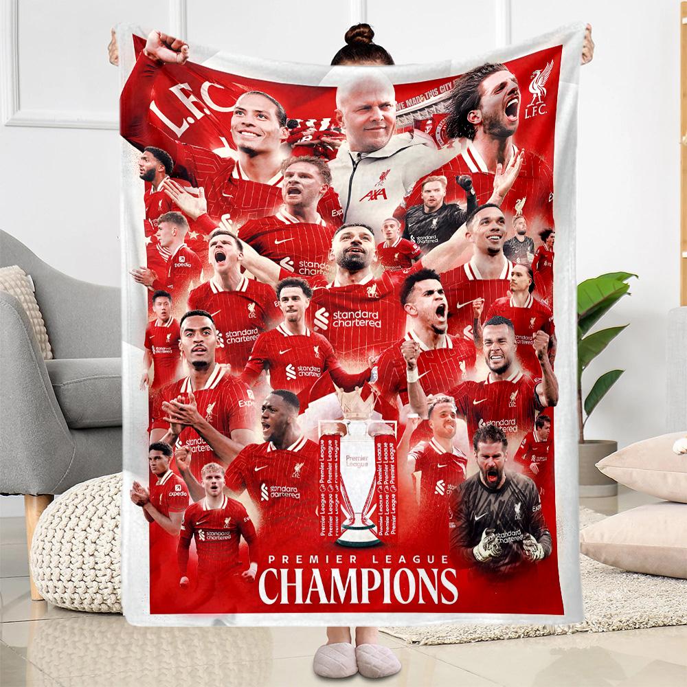 Liverpool Football Club Blanket Ultrasoft Perfect For Couch Office Bedding For All Occasions Playful Design Unique Gift For Family And Friends Camping